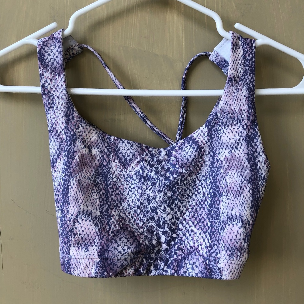 ONZIE strappy open back sports bra